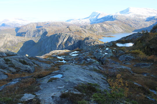 The beautiful and colourful landscape around Rago National park in the heart of Northern Norway
