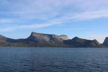 Landscape in Northern Norway during a road trip to the arctic circle