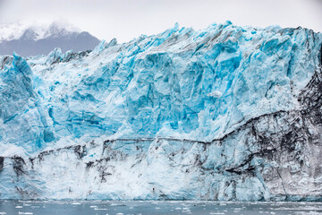 Alaska glaciers scenic view from Prince Willialiam Sound bay