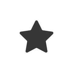 Clasic star Icon Vector. Flat black pictogram. Illustration symbol.