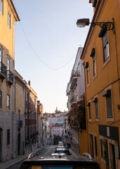 Obraz premium Street with colors in Lisbon, Portugal