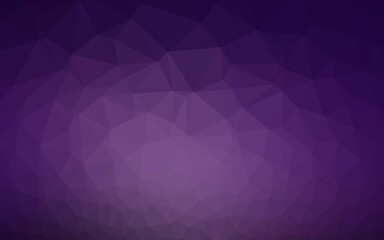 Dark Purple vector abstract polygonal cover.