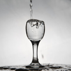 A little glass with water