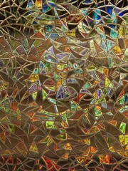 Reflected mosaic glass art