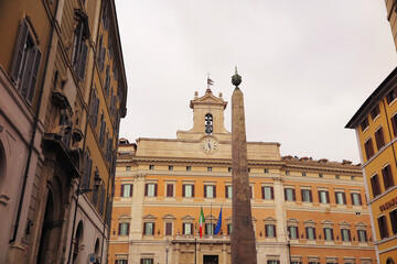 Palazzo Montecitorio a Roma, sede della Camera dei deputati