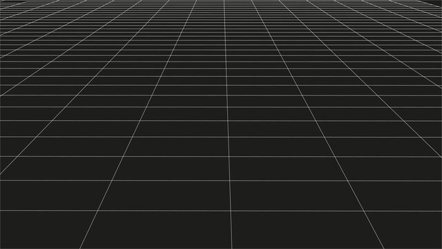 Detailed wireframe landscape. Modern abstract mesh. High quality digital background. 3D