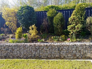 gabion baskets retaining wall, gabion stone wall