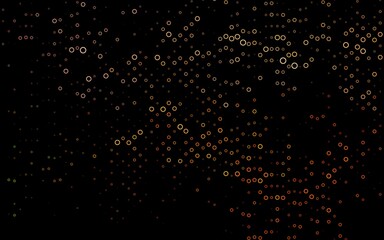 Dark Orange vector cover with spots.