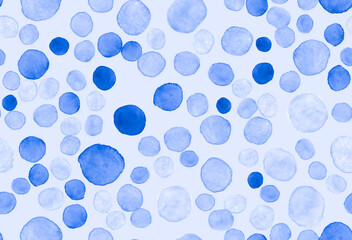 Seamless Circle Pattern. Watercolour Splash 