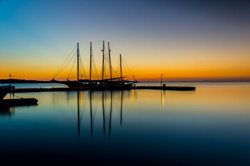 Tall Ship at Sunrise