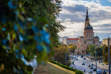 Naklejka premium Holy Annunciation Cathedral in the center of Kharkiv