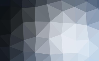 Dark BLUE vector polygon abstract backdrop.