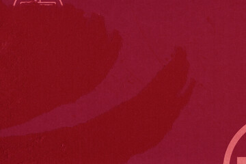 A red vintage rough sheet of carton. Recycled environmentally friendly cardboard paper texture. Simple and bright minimalist papercraft background.