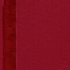 Red vintage rough sheet of carton. Recycled environmentally friendly cardboard paper texture. Simple and bright minimalist papercraft background.