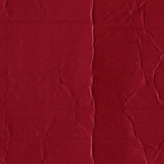 Fototapeta premium A red vintage rough sheet of carton. Recycled environmentally friendly cardboard paper texture. Simple and bright minimalist papercraft background.