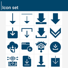 Simple set of make bold related filled icons.