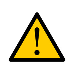 Triangular Warning or Attention Sign. Vector Image.