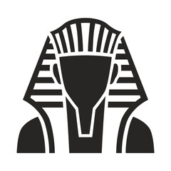 Egyptian pharaoh. Pharaoh vector isolated flat illustration. Pharaoh icon