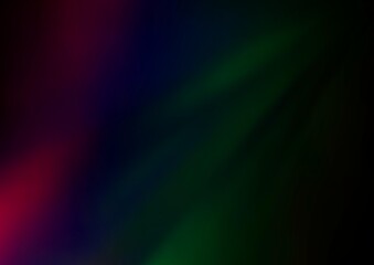 Dark Multicolor, Rainbow vector abstract blurred background.