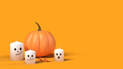 3D illustration Halloween background