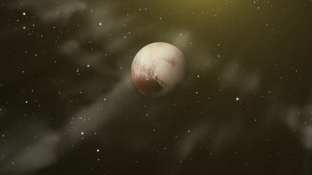Arriving at Pluto. Elements of this video furnished by NASA. 