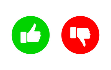 Like icon. Hand like. Thumb up. Social media sign. Dislike icon. Thumb down. Social media. Seal of approval. OK sign. Like symbol. Premium quality. Achievement badge. Quality mark. 