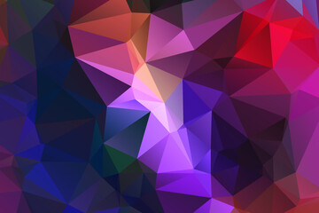 Naklejka premium Abstract Color Polygon Background Design, Abstract Geometric Origami Style With Gradient. Presentation,Website, Backdrop, Cover,Banner,Pattern Template