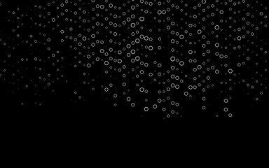 Dark Silver, Gray vector pattern with spheres.