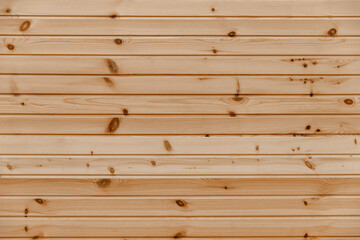 Wooden panels made of coniferous wood. Horizontal arrangement. The view from the top