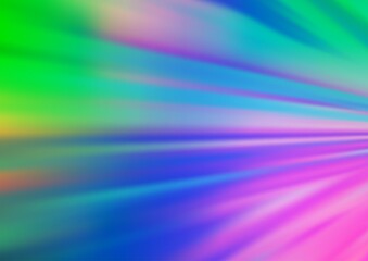 Light Multicolor, Rainbow vector blurred shine abstract background.