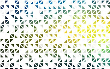 Light Blue, Yellow vector seamless cover in polygonal style.