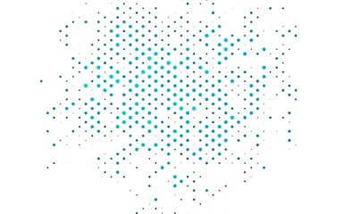 Light BLUE vector background with bubbles.