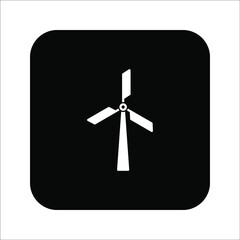 Windmill Vector Icon. turbine icon, vector illustration