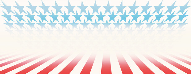 Stars and Stripes of the USA , symbols of patriotism 
