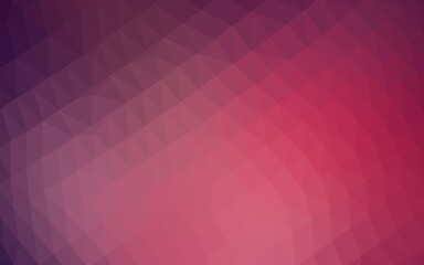 Obraz premium Dark Pink vector triangle mosaic texture.