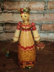 Fototapeta na wymiar Latin american woman figurine in the Philippines