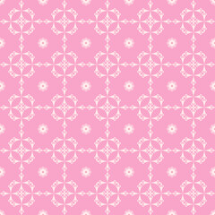 seamless pattern with pink ornament