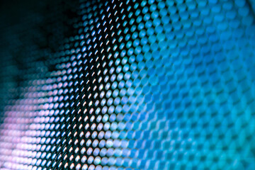 CloseUp LED blurred screen. LED soft focus background. abstract background ideal for design.