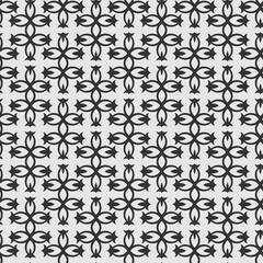 Fototapeta premium black and white seamless pattern