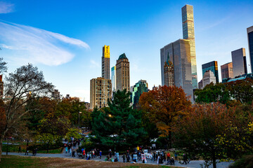 Obraz premium Midtown Manhattan from Central Park, Fall