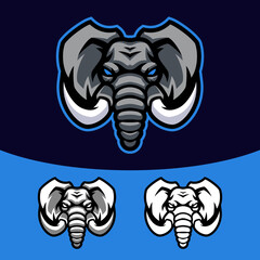 Naklejka premium Wild Elephant Gaming Esport Mascot Logo