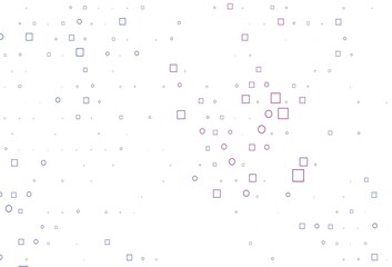 Light Pink, Blue vector cover with circles, cubes.