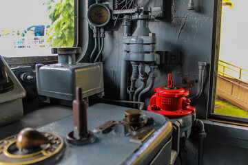Interior de un tren de la época cafetalera Costa Rica