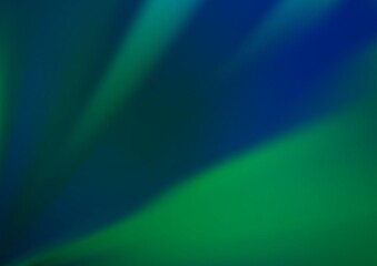 Fototapeta premium Dark Blue, Green vector blurred and colored background.