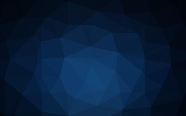 Obraz premium Dark BLUE vector blurry triangle template.