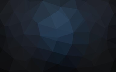 Dark BLUE vector polygon abstract layout.