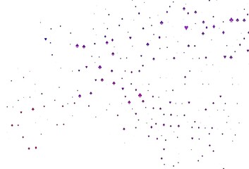 Light Purple vector pattern with symbol of cards.