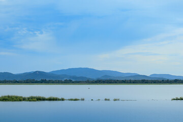 Nature scene of bang phra reservoir