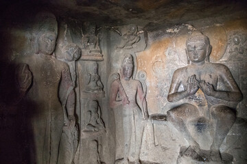 Nasik or Pandavleni Caves, a group of 24 caves (1st century BC and the 3rd century CE), Maharashtra, India