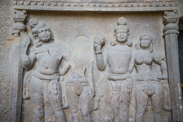 Kanheri Caves, dating from the 1st century BC to the 10th century CE, are a group of caves and rock-cut monuments cut into a massive basalt outcrop in the forests of the Sanjay Gandhi National Park
